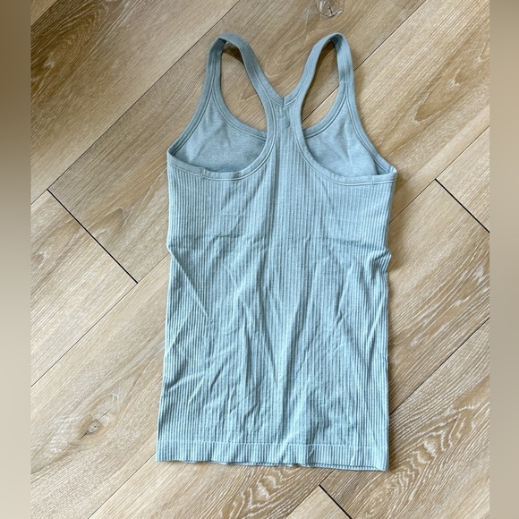 Lululemon Ebb To Street II Racerback Ribbed Tank Top in Blue Cast - Picture 6 of 8